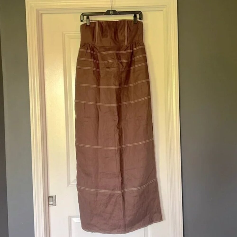 Dissh Chai Chocolate Midi Strapless Dress - Picture 5 of 5